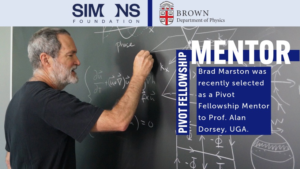 Marston Awarded Pivot Fellowship Mentorship Position